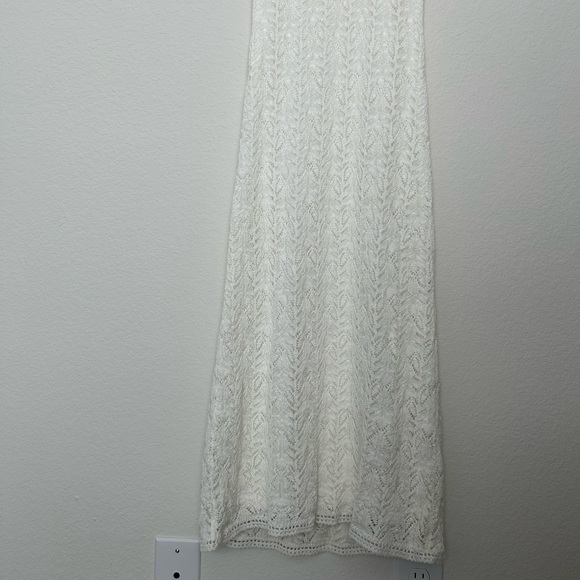 Sezane Izia Knit Midi Dress White NWT - Picture 7 of 11